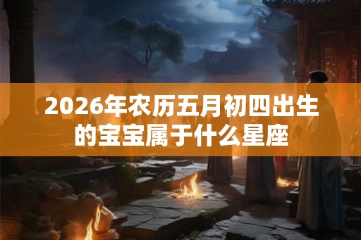 2026年农历五月初四出生的宝宝属于什么星座