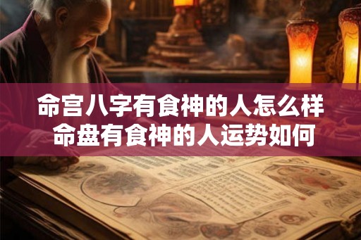 命宫八字有食神的人怎么样 命盘有食神的人运势如何