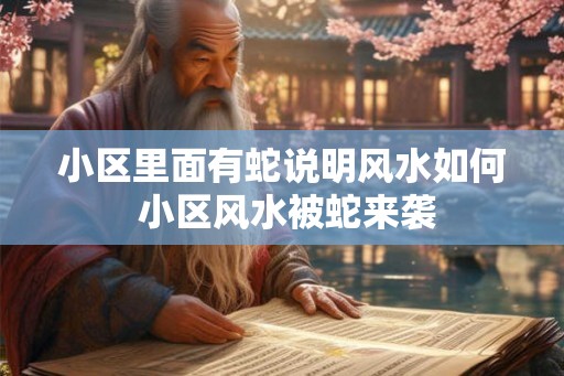 小区里面有蛇说明风水如何 小区风水被蛇来袭