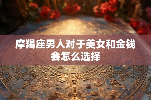 摩羯座男人对于美女和金钱会怎么选择