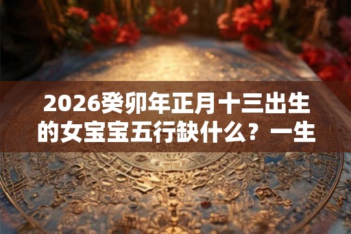 2026癸卯年正月十三出生的女宝宝五行缺什么？一生命运解析
