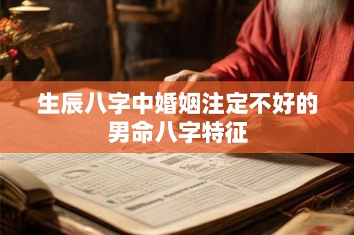 生辰八字中婚姻注定不好的男命八字特征