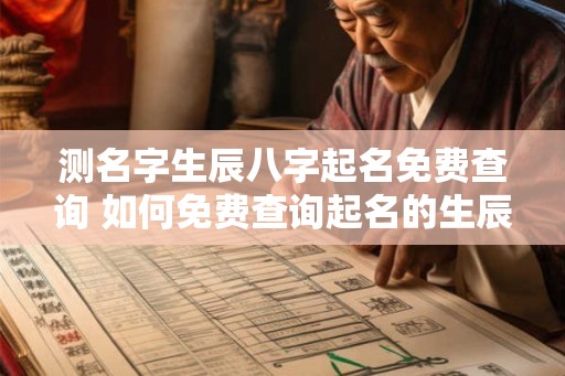 测名字生辰八字起名免费查询 如何免费查询起名的生辰八字和姓名 测名字生辰八字起名免费查询 如何免费查询起名的生辰八字和姓名