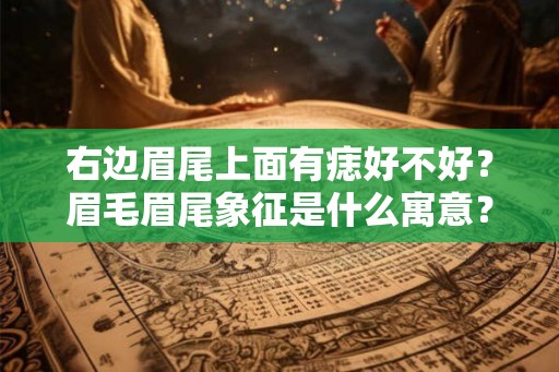 右边眉尾上面有痣好不好?眉毛眉尾象征是什么寓意? 右边眉尾上面有痣好不好?眉毛眉尾象征是什么寓意?