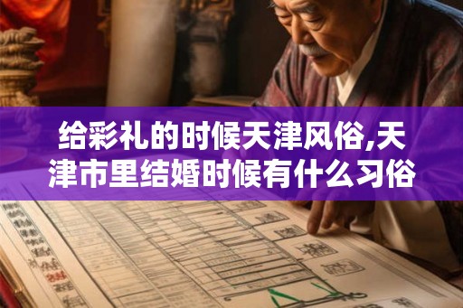 给彩礼的时候天津风俗,天津市里结婚时候有什么习俗？