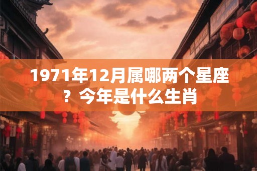 1971年12月属哪两个星座？今年是什么生肖