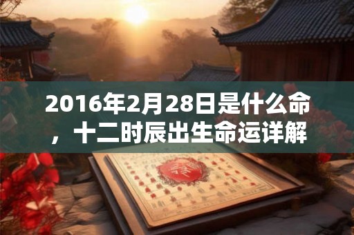 2016年2月28日是什么命,十二时辰出生命运详解 2016年2月28日是什么命,十二时辰出生命运详解