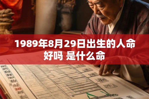 1989年8月29日出生的人命好吗 是什么命 1989年8月29日出生的人命好吗 是什么命
