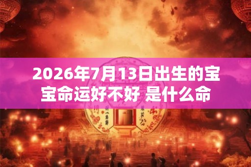 2026年7月13日出生的宝宝命运好不好 是什么命 2026年7月13日出生的宝宝命运好不好 是什么命