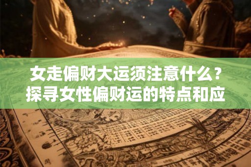 女走偏财大运须注意什么？探寻女性偏财运的特点和应对策略