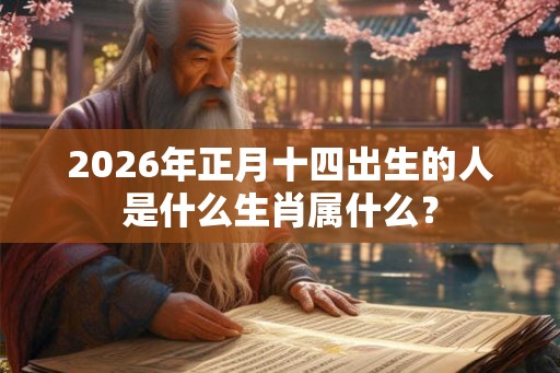 2026年正月十四出生的人是什么生肖属什么？
