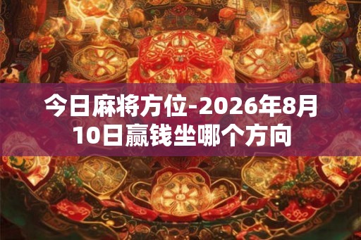 今日麻将方位-2026年8月10日赢钱坐哪个方向