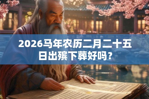 2026马年农历二月二十五日出殡下葬好吗? 2026马年农历二月二十五日出殡下葬好吗?