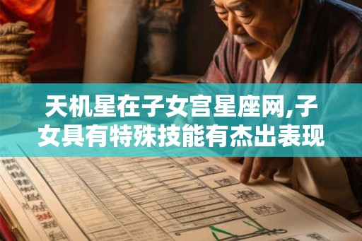 天机星在子女宫星座网,子女具有特殊技能有杰出表现