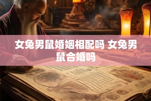 女兔男鼠婚姻相配吗 女兔男鼠合婚吗