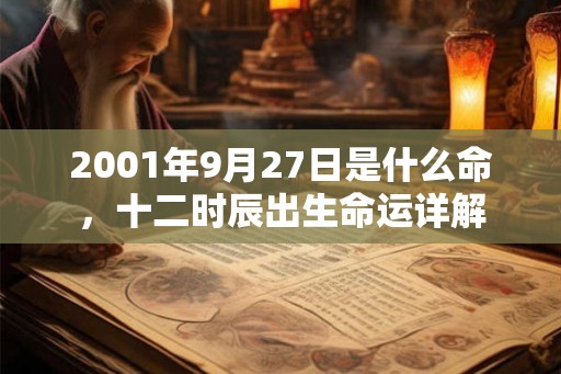 2001年9月27日是什么命，十二时辰出生命运详解
