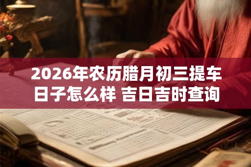 2026年农历腊月初三提车日子怎么样 吉日吉时查询