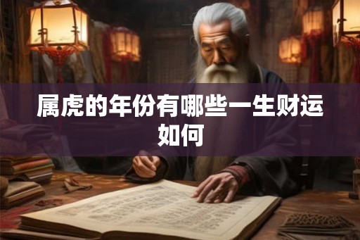 属虎的年份有哪些一生财运如何