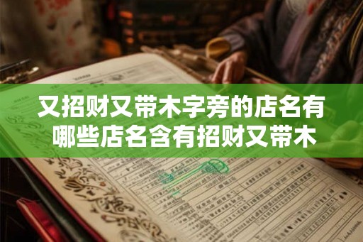 又招财又带木字旁的店名有 哪些店名含有招财又带木字旁