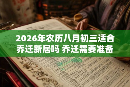 2026年农历八月初三适合乔迁新居吗 乔迁需要准备什么 2026年农历八月初三适合乔迁新居吗 乔迁需要准备什么