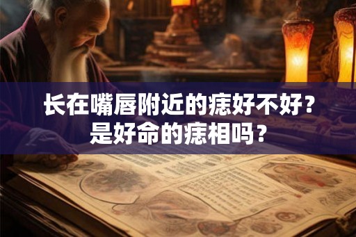 长在嘴唇附近的痣好不好？是好命的痣相吗？