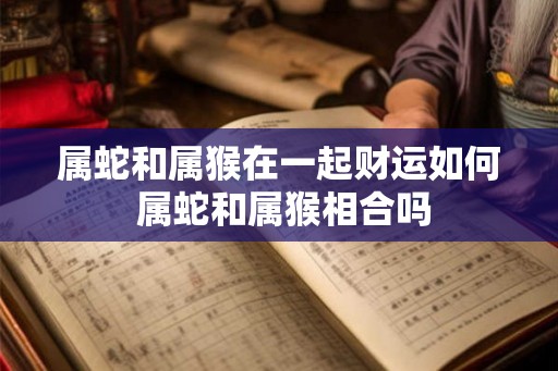 属蛇和属猴在一起财运如何 属蛇和属猴相合吗