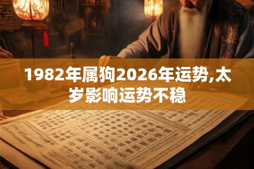 1982年属狗2026年运势,太岁影响运势不稳