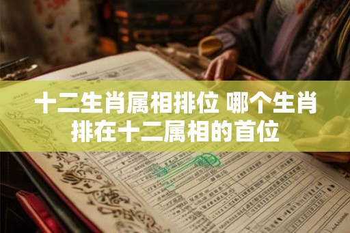 十二生肖属相排位 哪个生肖排在十二属相的首位