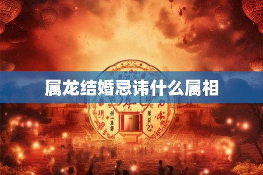 属龙结婚忌讳什么属相 属龙结婚忌讳什么属相