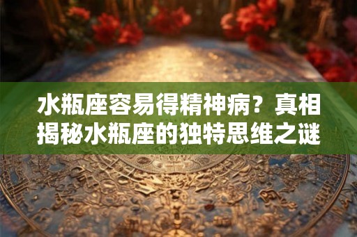 水瓶座容易得精神病?真相揭秘水瓶座的独特思维之谜 水瓶座容易得精神病?真相揭秘水瓶座的独特思维之谜