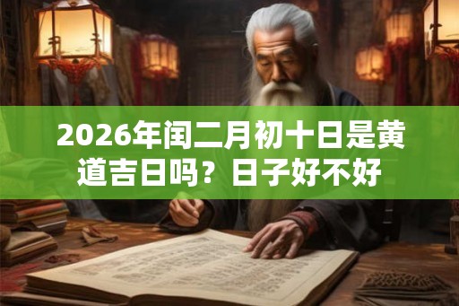 2026年闰二月初十日是黄道吉日吗？日子好不好