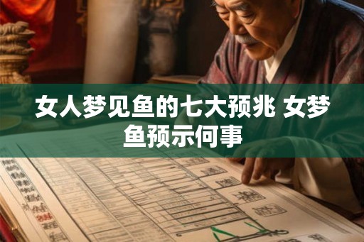 女人梦见鱼的七大预兆 女梦鱼预示何事