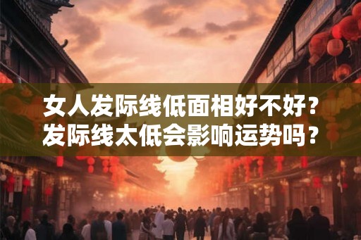 女人发际线低面相好不好？发际线太低会影响运势吗？