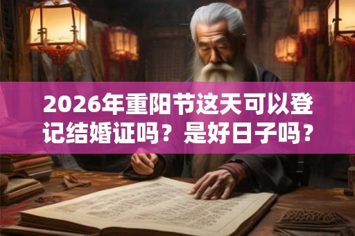 2026年重阳节这天可以登记结婚证吗？是好日子吗？