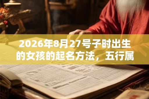 2026年8月27号子时出生的女孩的起名方法，五行属什么