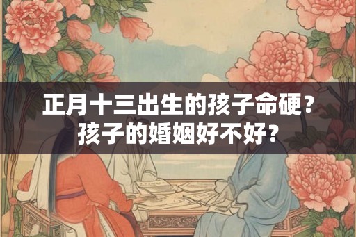 正月十三出生的孩子命硬？孩子的婚姻好不好？