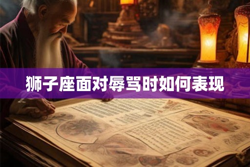 狮子座面对辱骂时如何表现