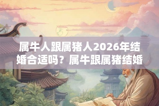 属牛人跟属猪人2026年结婚合适吗？属牛跟属猪结婚好不好？