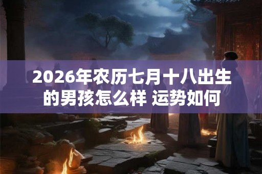 2026年农历七月十八出生的男孩怎么样 运势如何