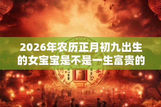 2026年农历正月初九出生的女宝宝是不是一生富贵的命运 2026年农历正月初九出生的女宝宝是不是一生富贵的命运