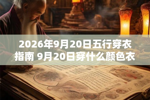 2026年9月20日五行穿衣指南 9月20日穿什么颜色衣服 2026年9月20日五行穿衣指南 9月20日穿什么颜色衣服