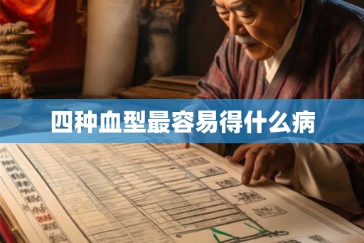 四种血型最容易得什么病