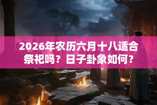 2026年农历六月十八适合祭祀吗？日子卦象如何？