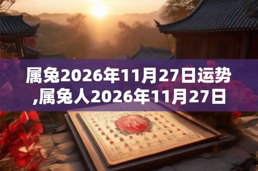 属兔2026年11月27日运势,属兔人2026年11月27日财运,生肖兔2026年11月27日运势