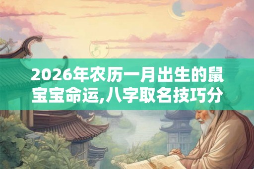 2026年农历一月出生的鼠宝宝命运,八字取名技巧分享