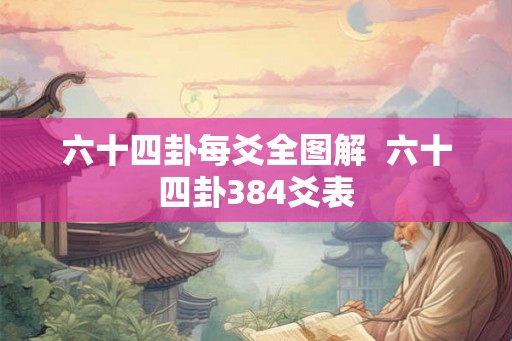 六十四卦每爻全图解  六十四卦384爻表