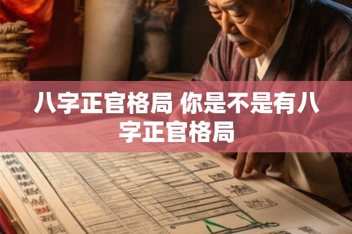 八字正官格局 你是不是有八字正官格局 八字正官格局 你是不是有八字正官格局