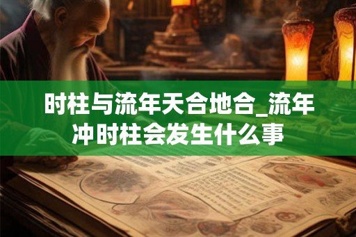 时柱与流年天合地合_流年冲时柱会发生什么事
