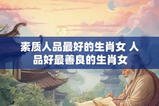 素质人品最好的生肖女 人品好最善良的生肖女
