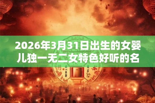 2026年3月31日出生的女婴儿独一无二女特色好听的名字推荐